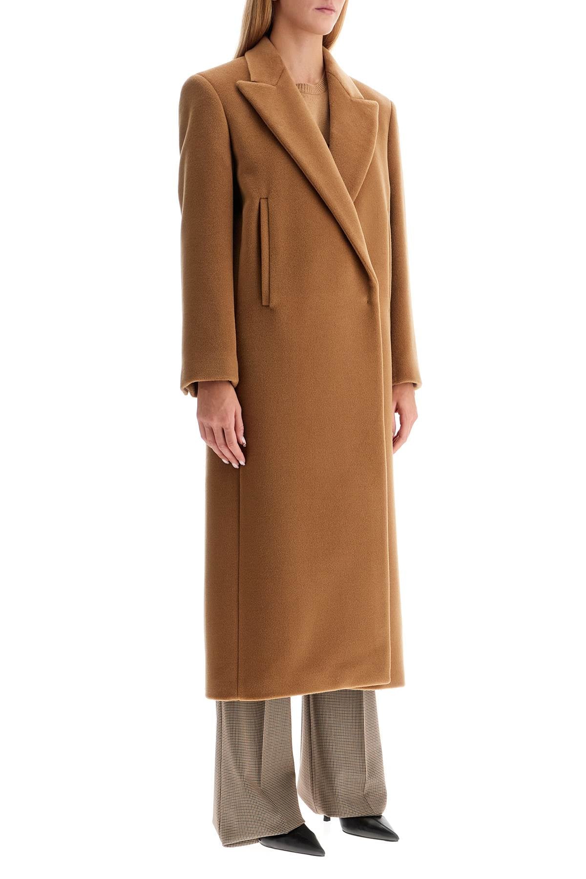 'extreme' Long Straight-cut Coat  - Beige