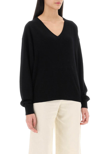 Etruria Wool And Cashmere Sweater  - Black