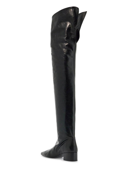 Andy's Thigh-high Boots  - Black