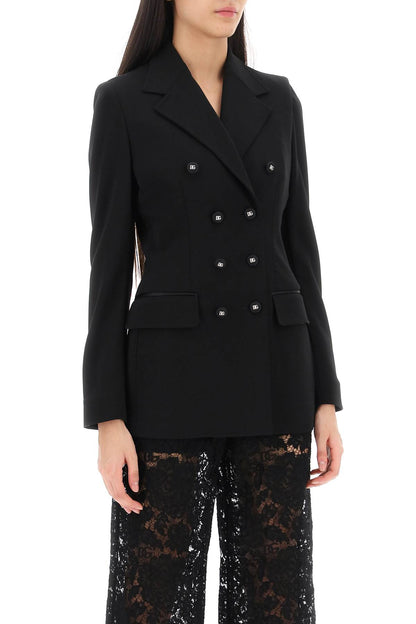 Turlington Jacket In Milano Stitch  - Black