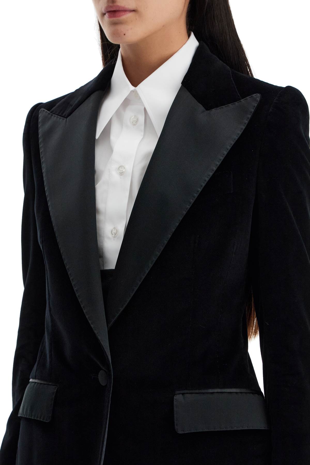 Turlington Velvet Tuxedo  - Black