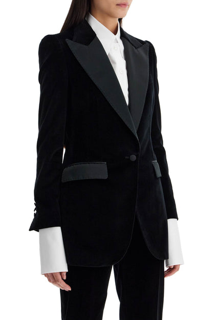 Turlington Velvet Tuxedo  - Black