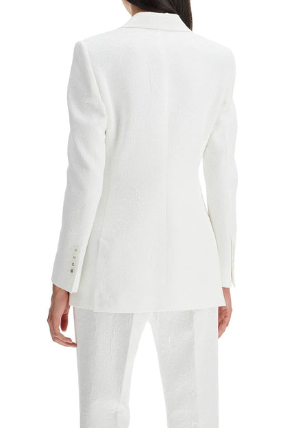 Turlington Brocade Jacket  - White