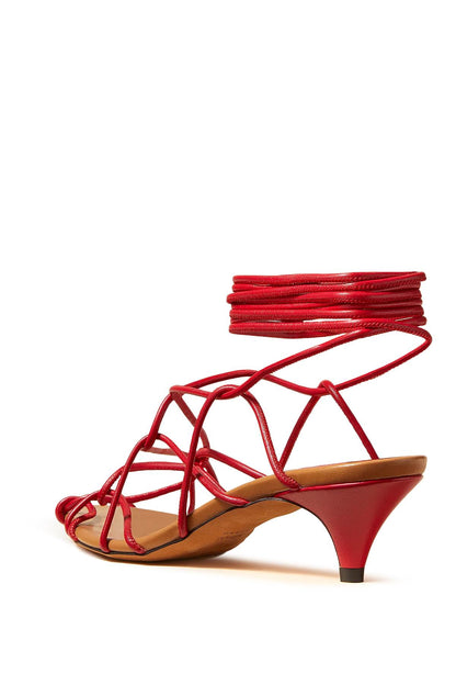 "arden Low Heel Sand  - Red