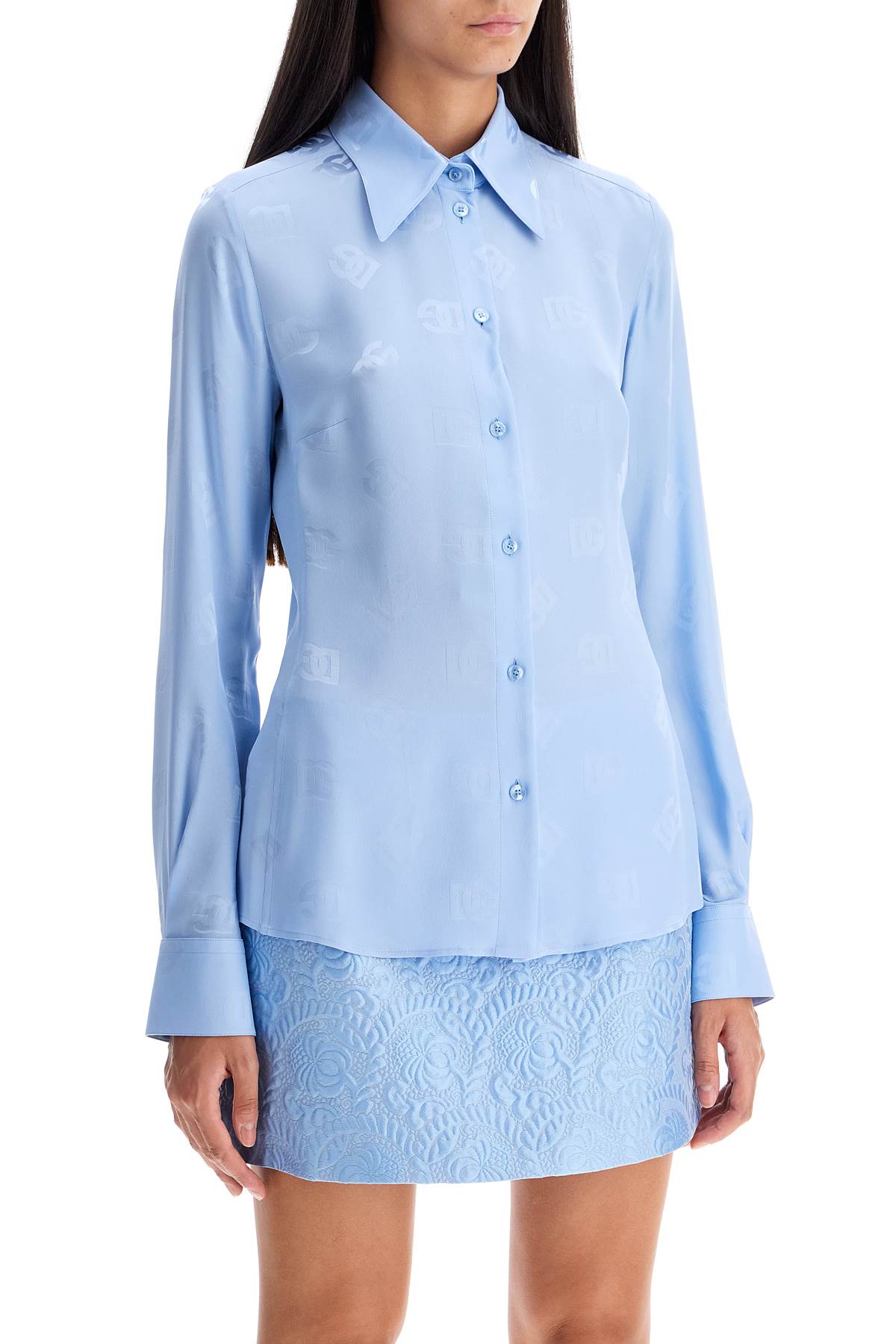 Silk Dg Shirt  - Light Blue