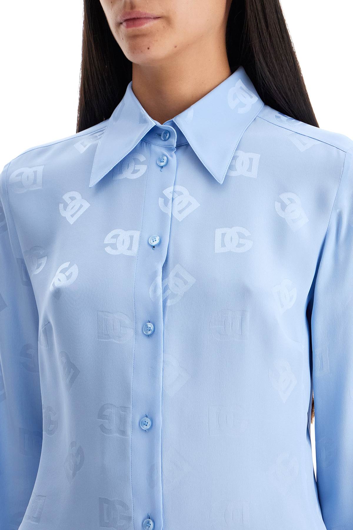 Silk Dg Shirt  - Light Blue