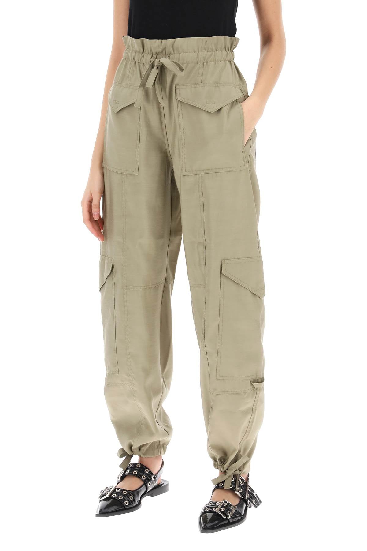 Light Slub Pants  - Khaki