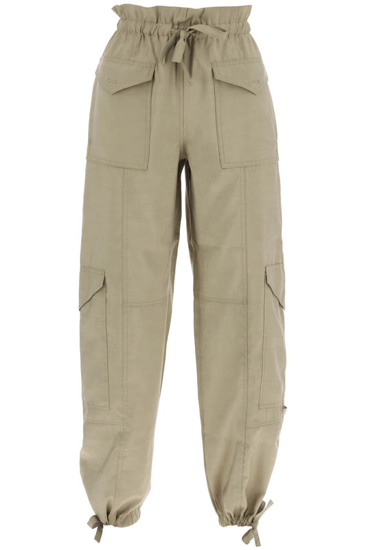 Light Slub Pants  - Khaki