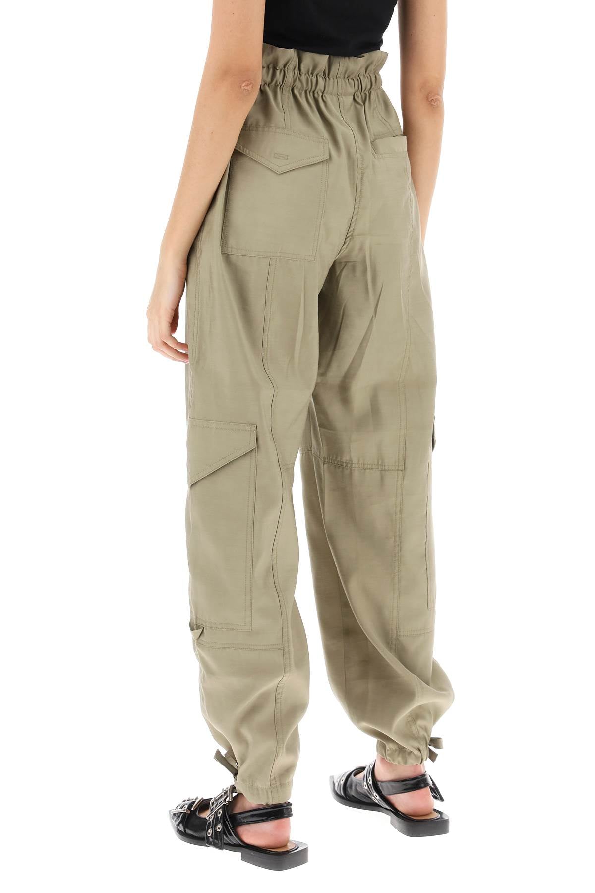 Light Slub Pants  - Khaki