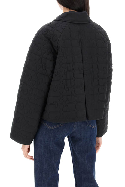 Short Quilted Jacket  - Nero