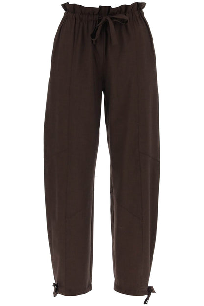 Drapey Pants In Lenz  - Brown