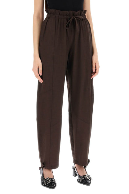 Drapey Pants In Lenz  - Brown