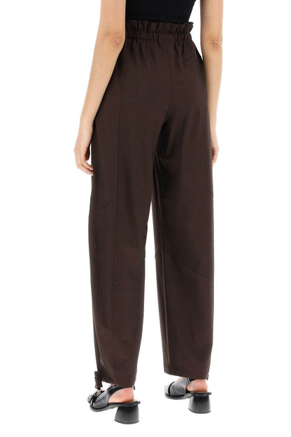 Drapey Pants In Lenz  - Brown