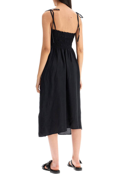 Smock Dress In Habot  - Nero