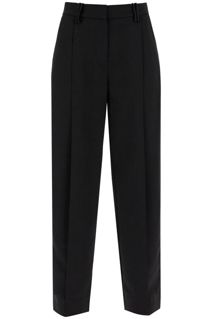 Lightweight Pants With Pleats  - Black