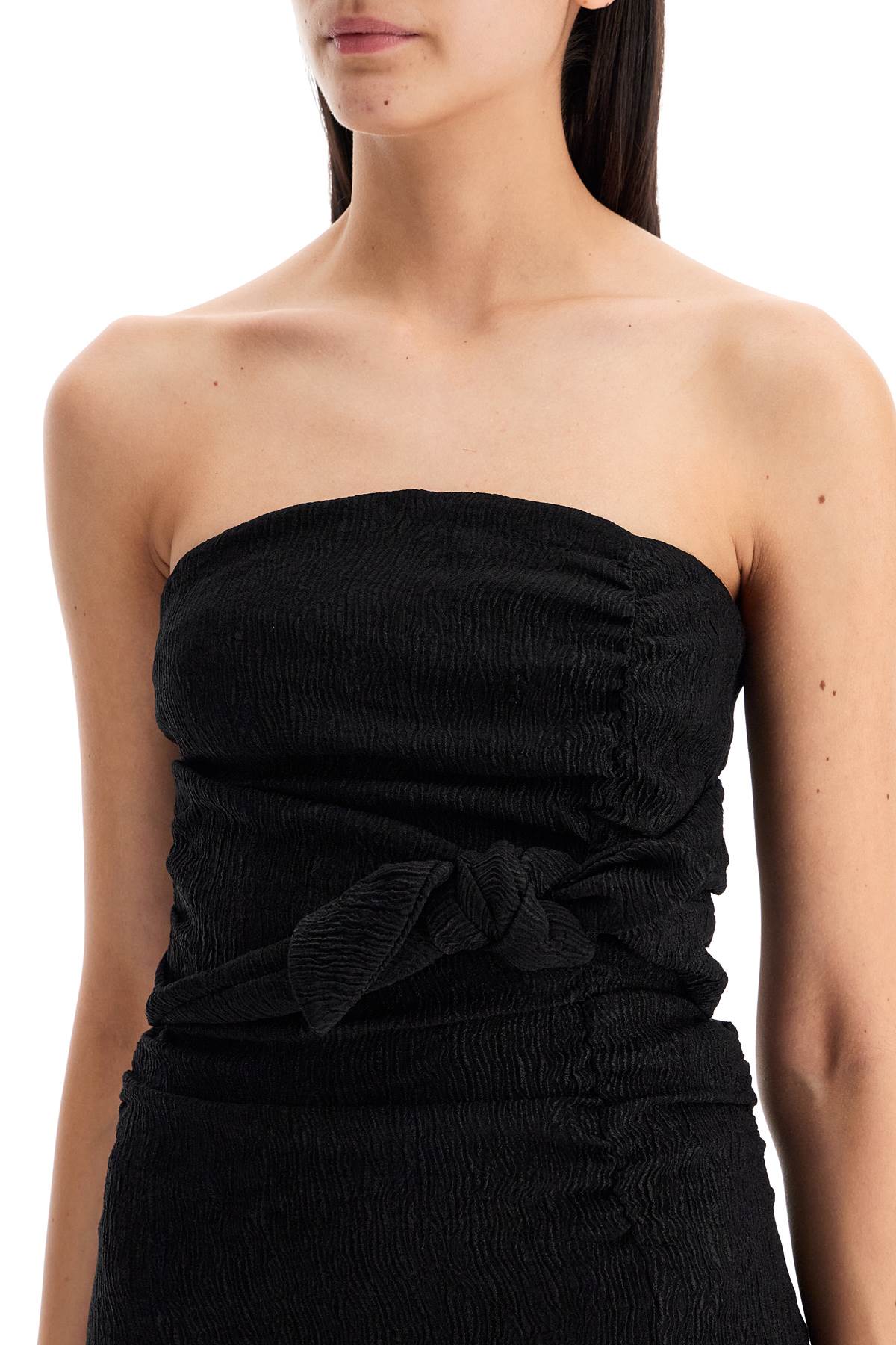 Strapless Viscose Top For  - Black