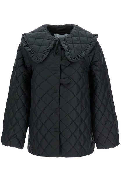 Quilted Ripstop Jacket  - Black