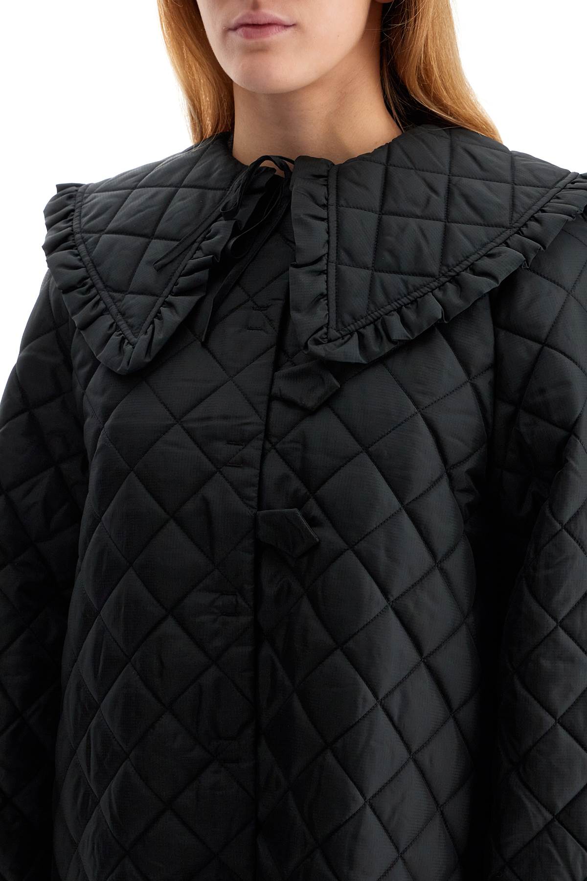 Quilted Ripstop Jacket  - Black