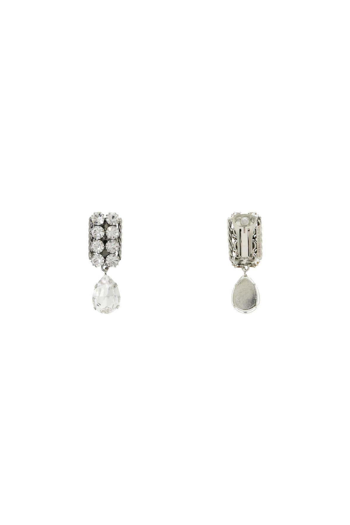 Dangling Clip-on Earrings  - Argento