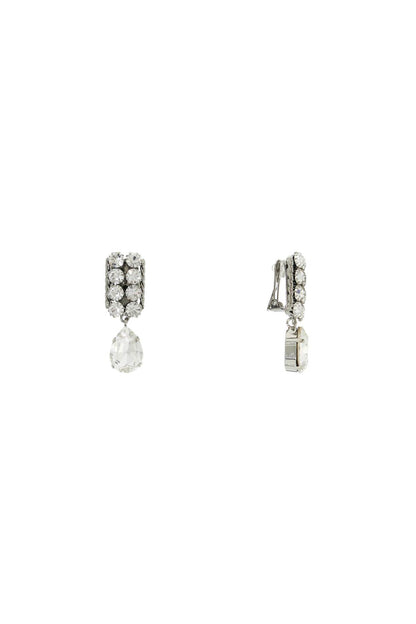 Dangling Clip-on Earrings  - Argento