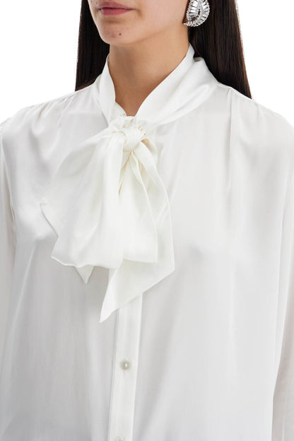 Blouse With Lavalliã¨re  - White