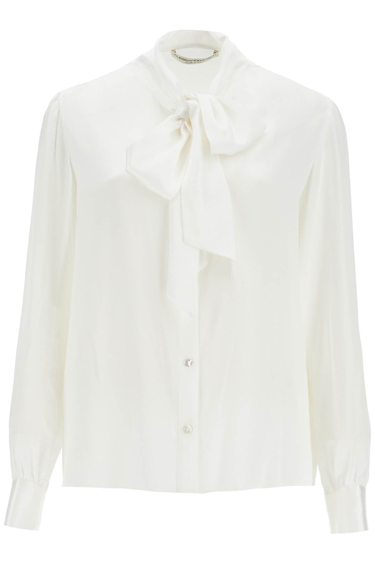 Blouse With Lavalliã¨re  - White