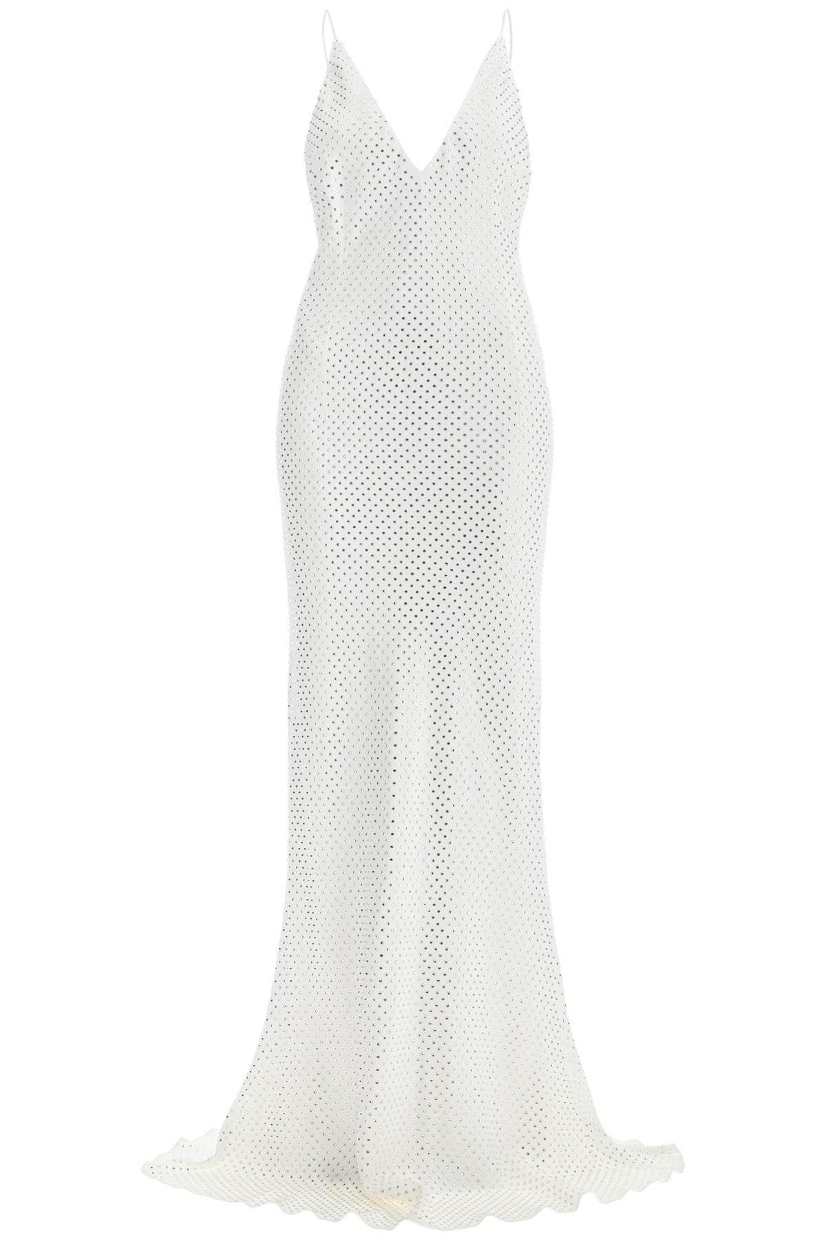 Long Cady Slip Dress With Maxi  - White