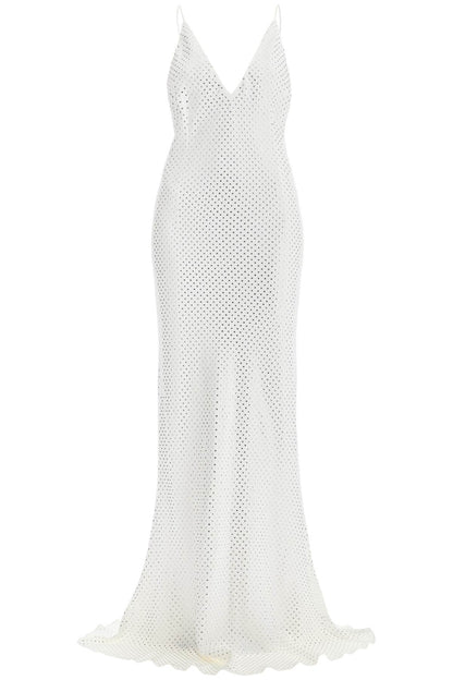 Long Cady Slip Dress With Maxi  - White