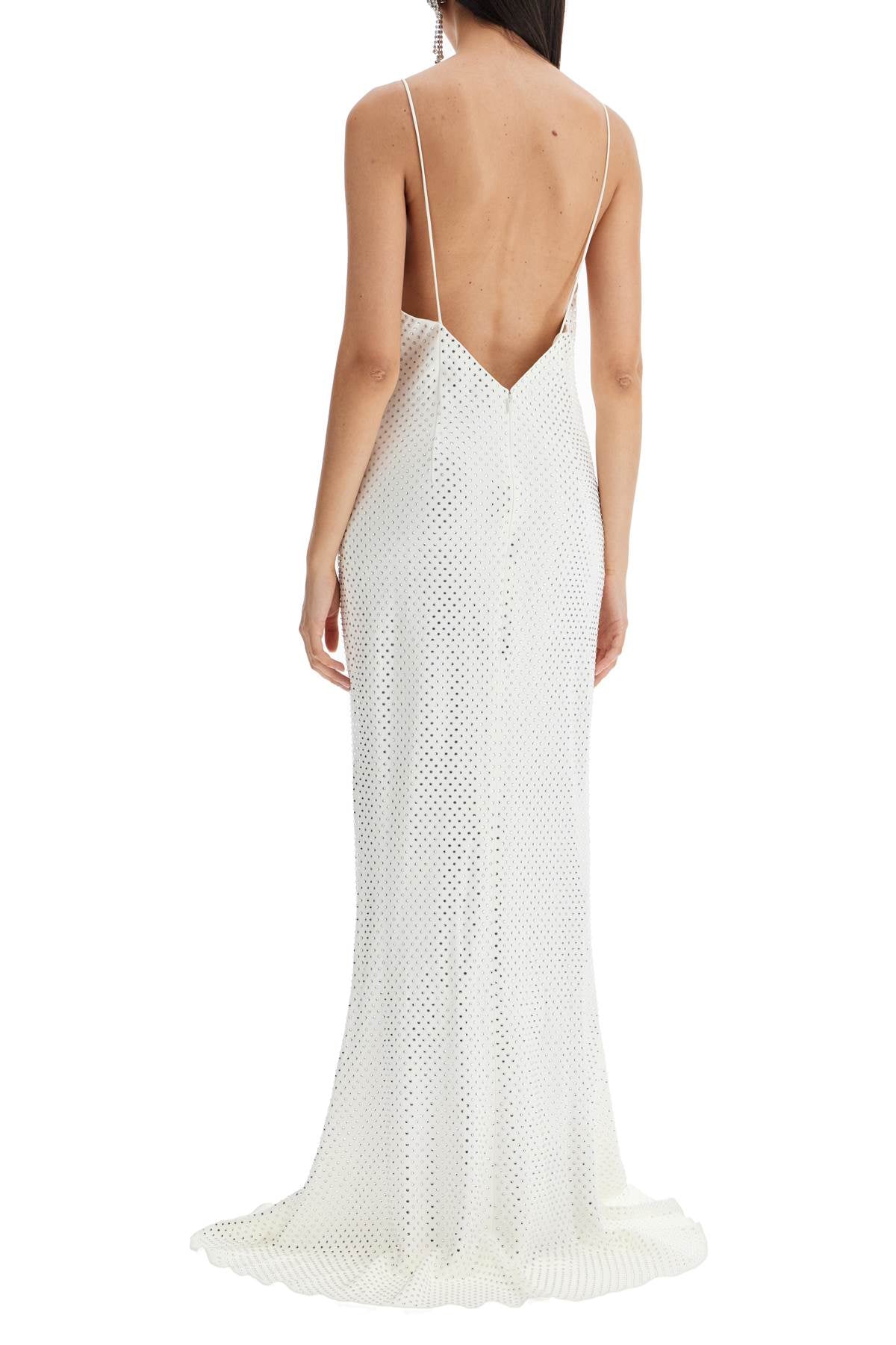 Long Cady Slip Dress With Maxi  - White