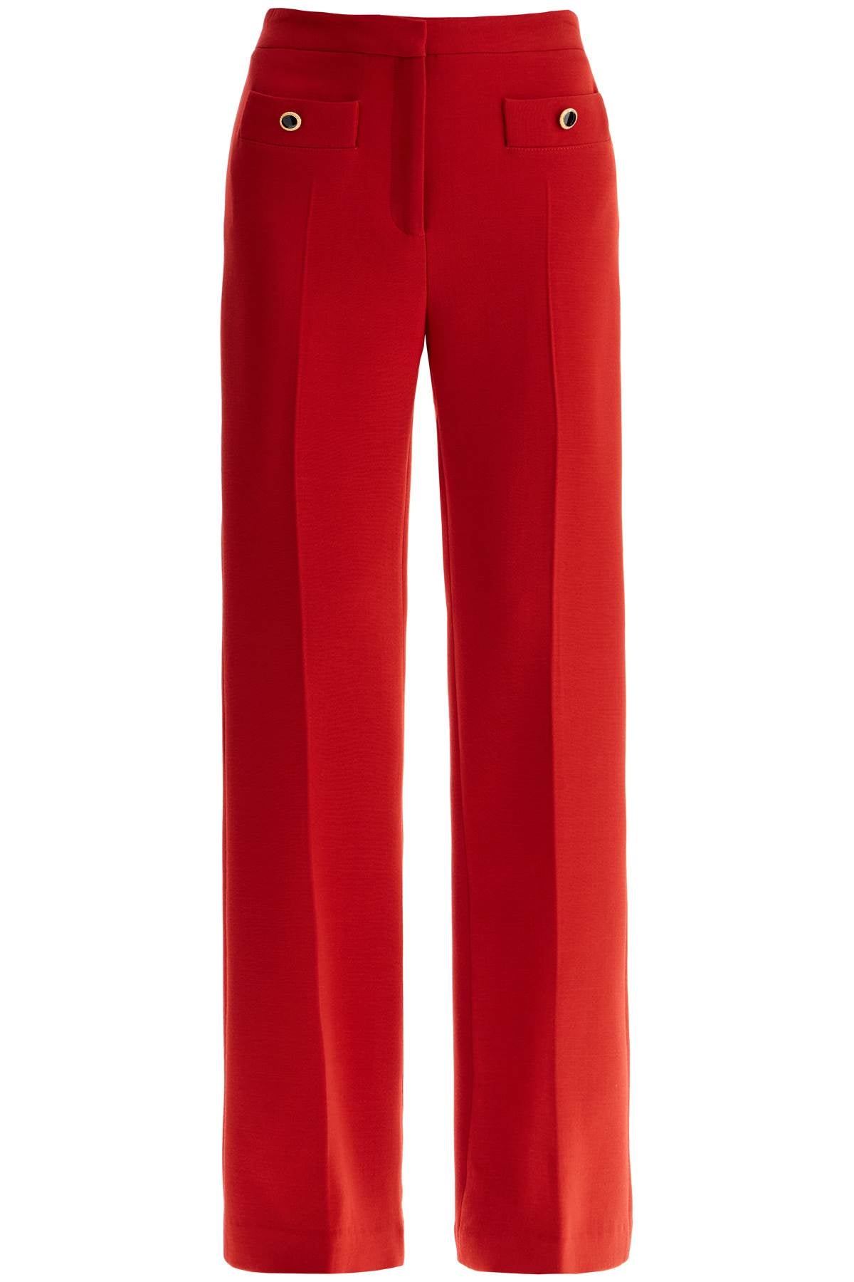 Tailored Wool Bootcut Trousers For