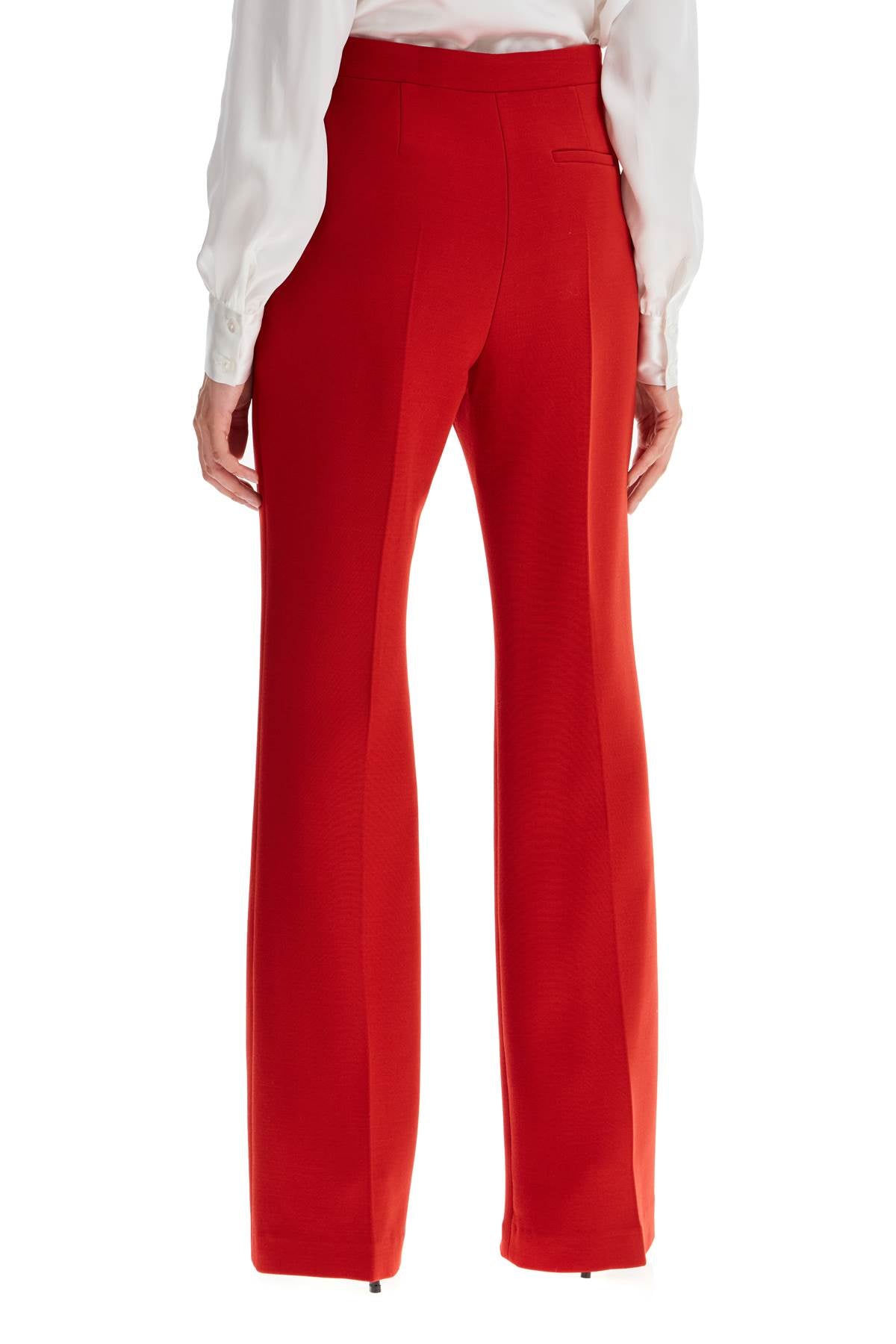 Tailored Wool Bootcut Trousers For