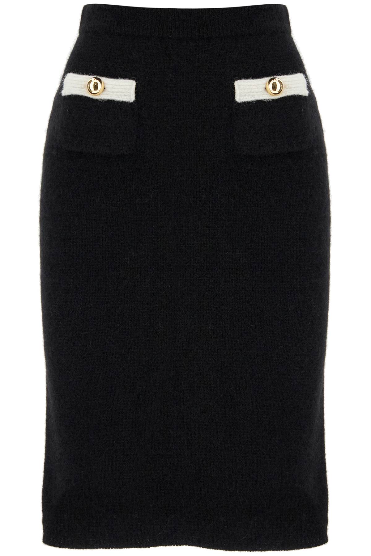 'alpaca Midi Skirt  - Black