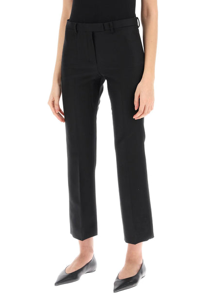 Fatina Cropped Flared Pants  - Black