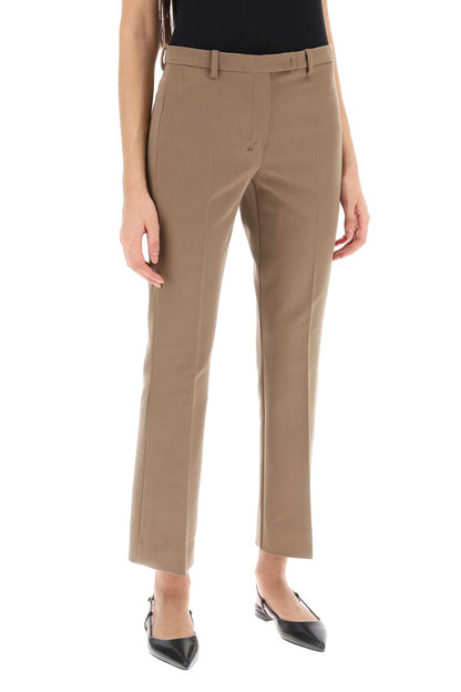 Fatina Cropped Flared Pants  - Brown