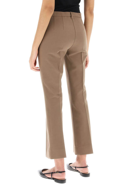 Fatina Cropped Flared Pants  - Brown