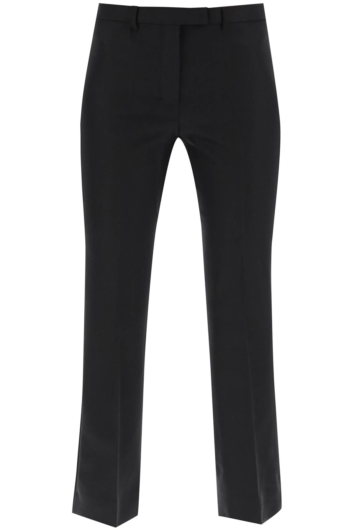 Fatina Cropped Flared Pants  - Black