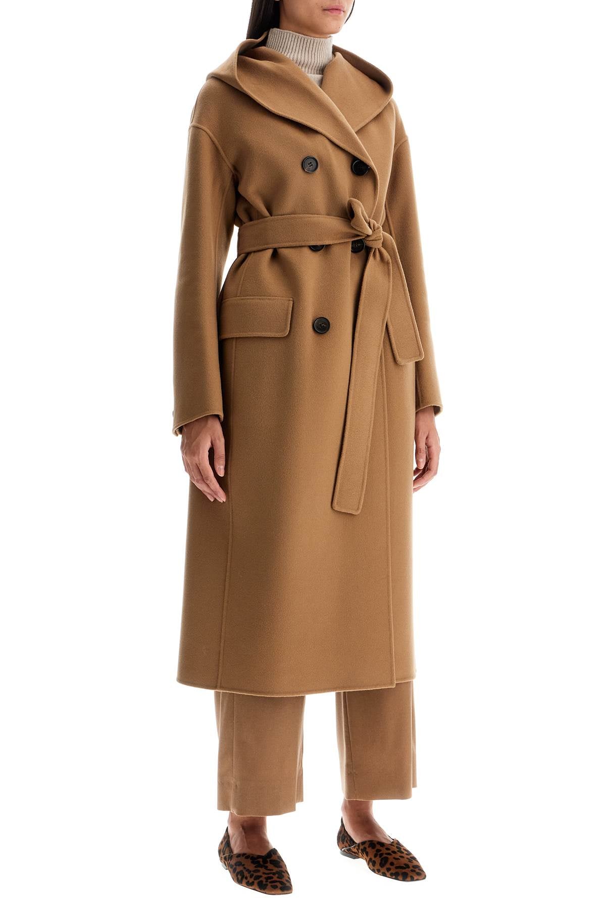 Hooded Coat With Fairy  - Beige