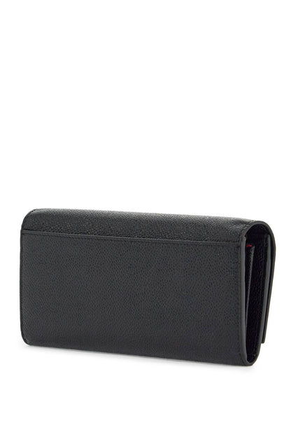 Black Calfskin Chain Wallet With Rwb Detail  - Black