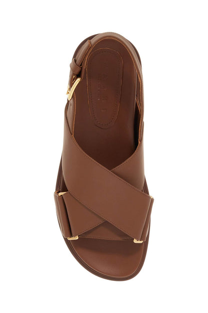 Fussbett Leather Sandals  - Brown