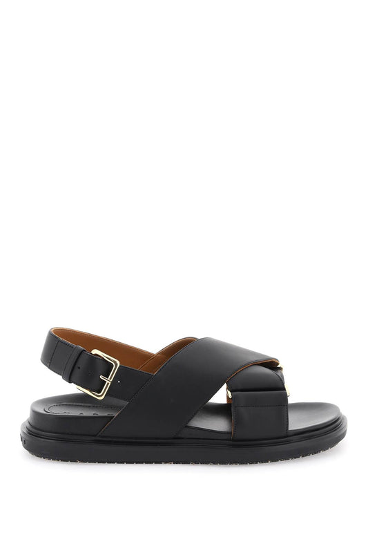 Fussbett Leather Sandals  - Black