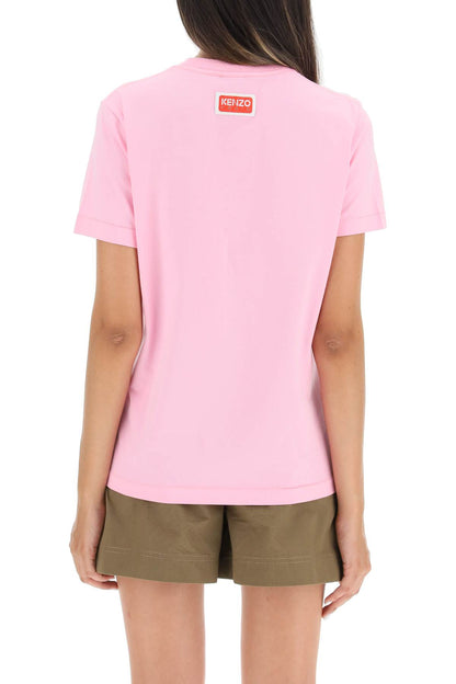 Boke Flower Printed T-shirt  - Pink