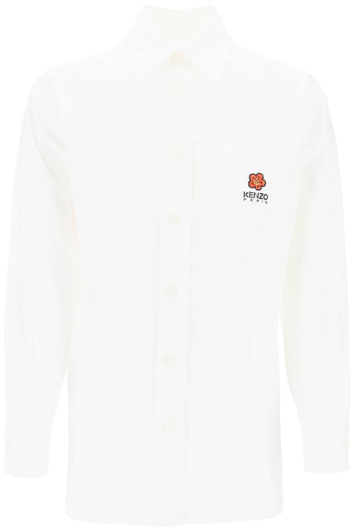 Bokè Flower Shirt  - White