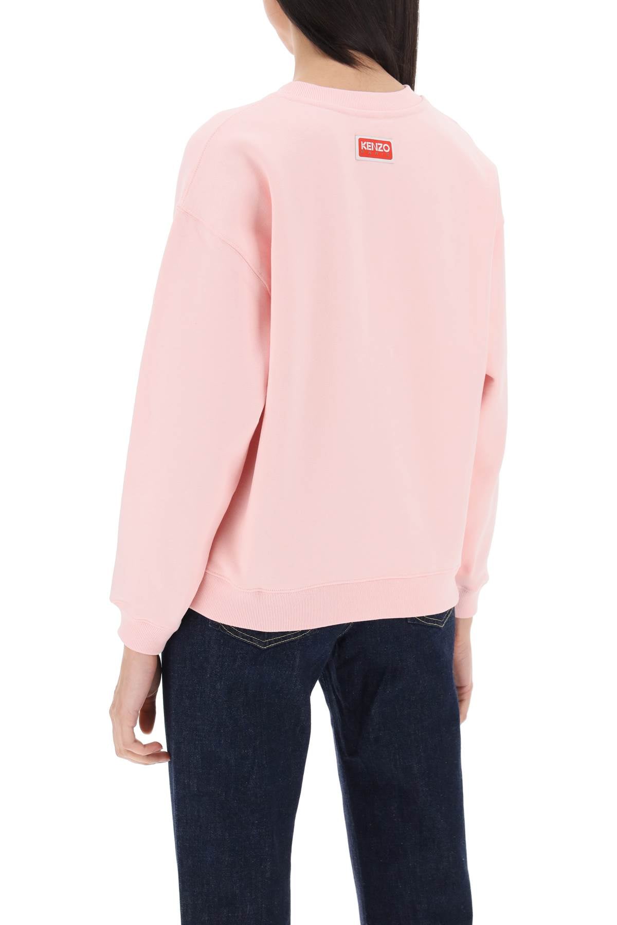 Bokè Flower Crew-neck Sweatshirt  - Pink