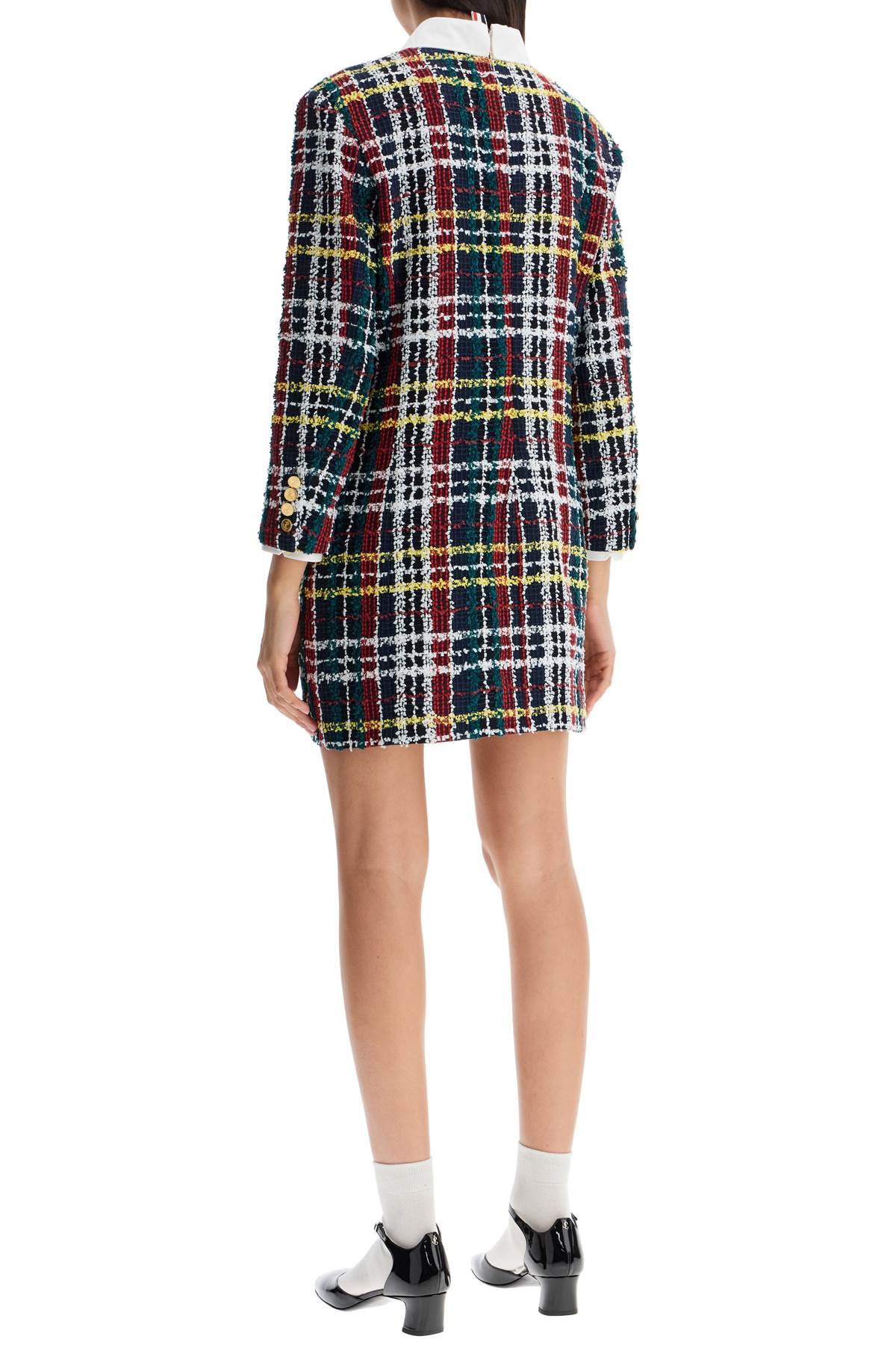 Tweed Mini Sheath Dress In  - Multicolor