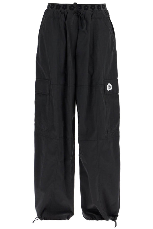 Cargo Parachute Cargo Pants  - Nero