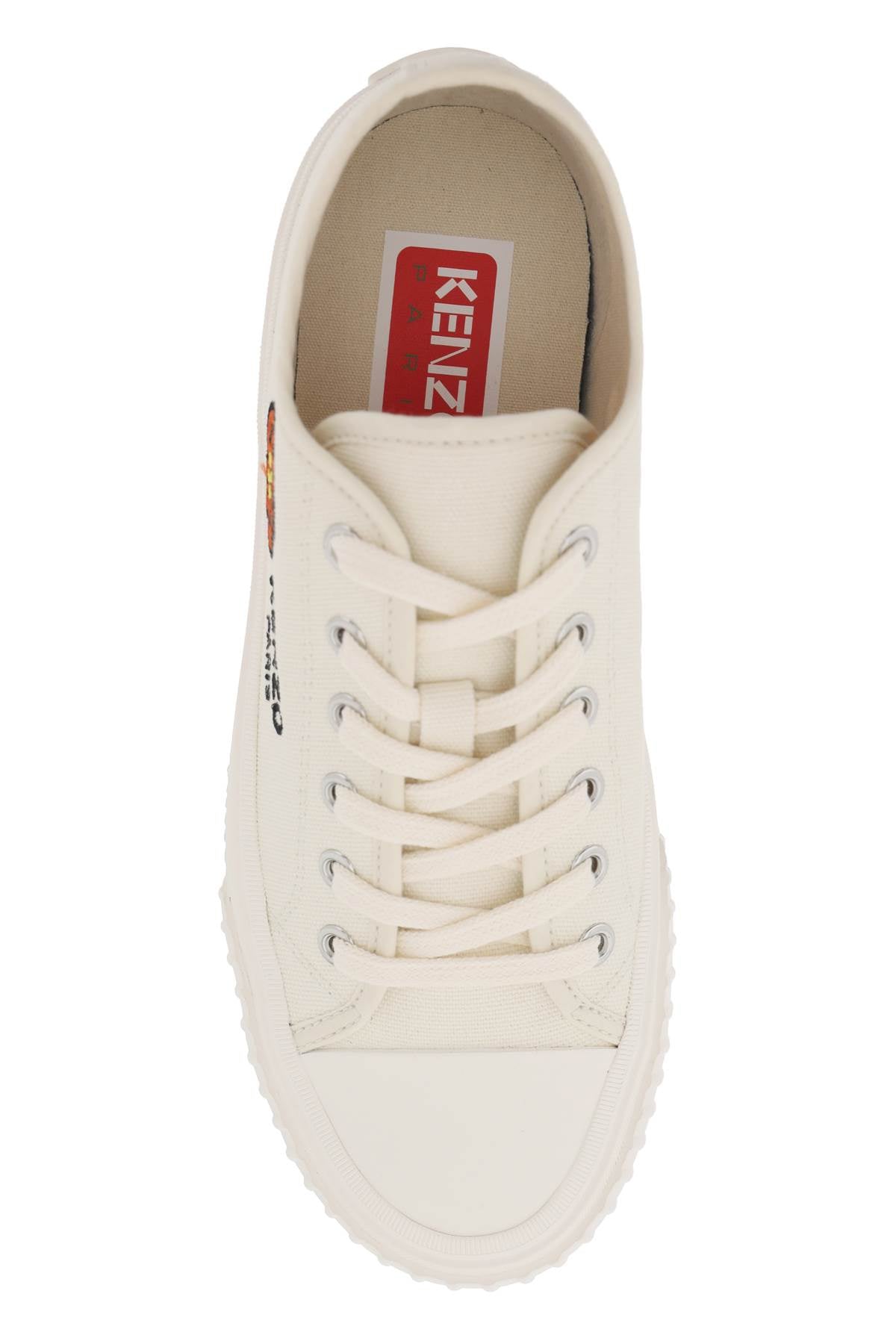 Canvas Kenzoschool Sneakers  - Bianco