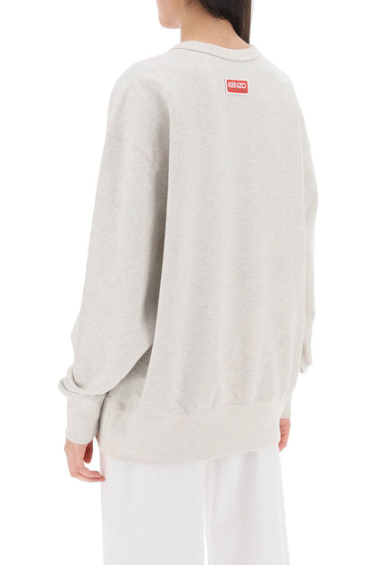 'lucky Tiger' Oversized Sweatshirt  - Grey