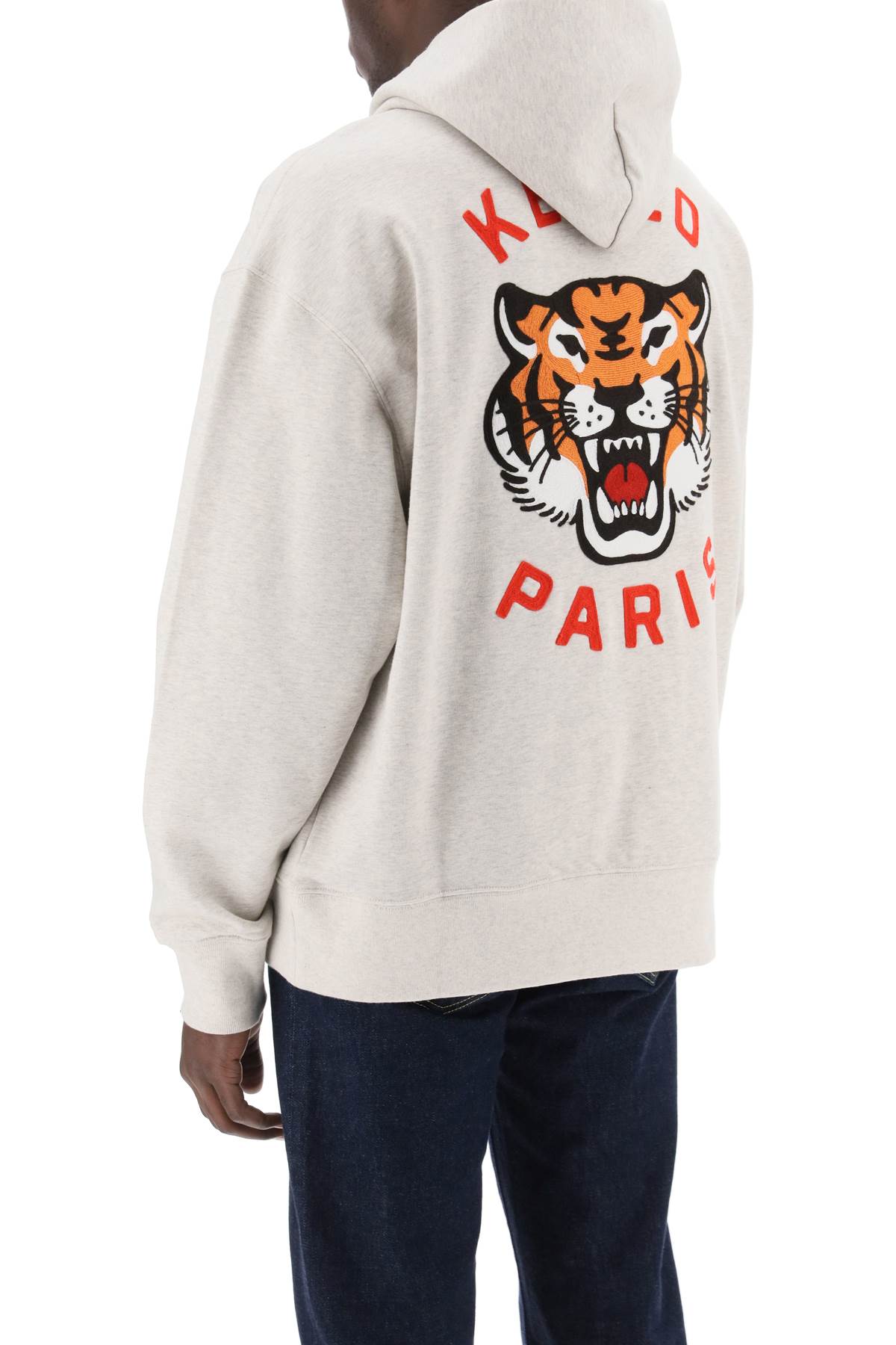 Luky Tiger Hoodie  - Grey