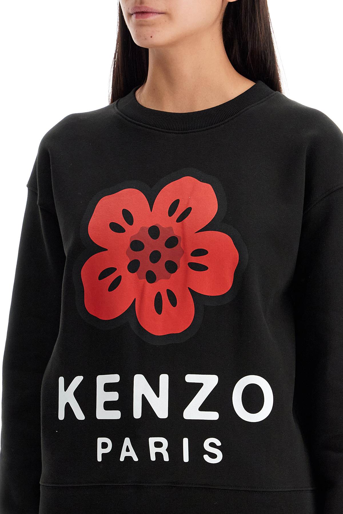 Boke Flower Crewneck Sweat  - Black