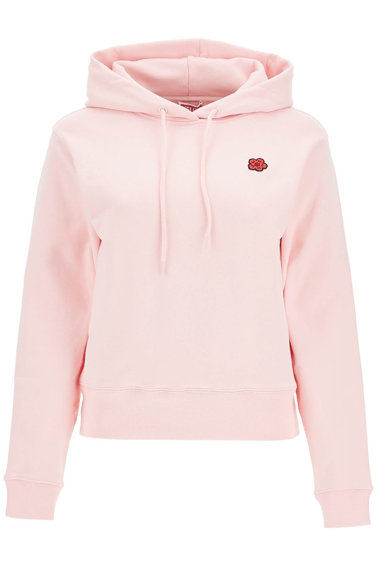 Hooded Sweatshirt With Bo  - Pink